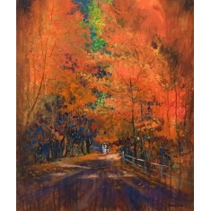 Tahir Bilal Ummi, 24 x 30 Inch, Oil on Canvas, Landscape Painting, AC-TBL-102